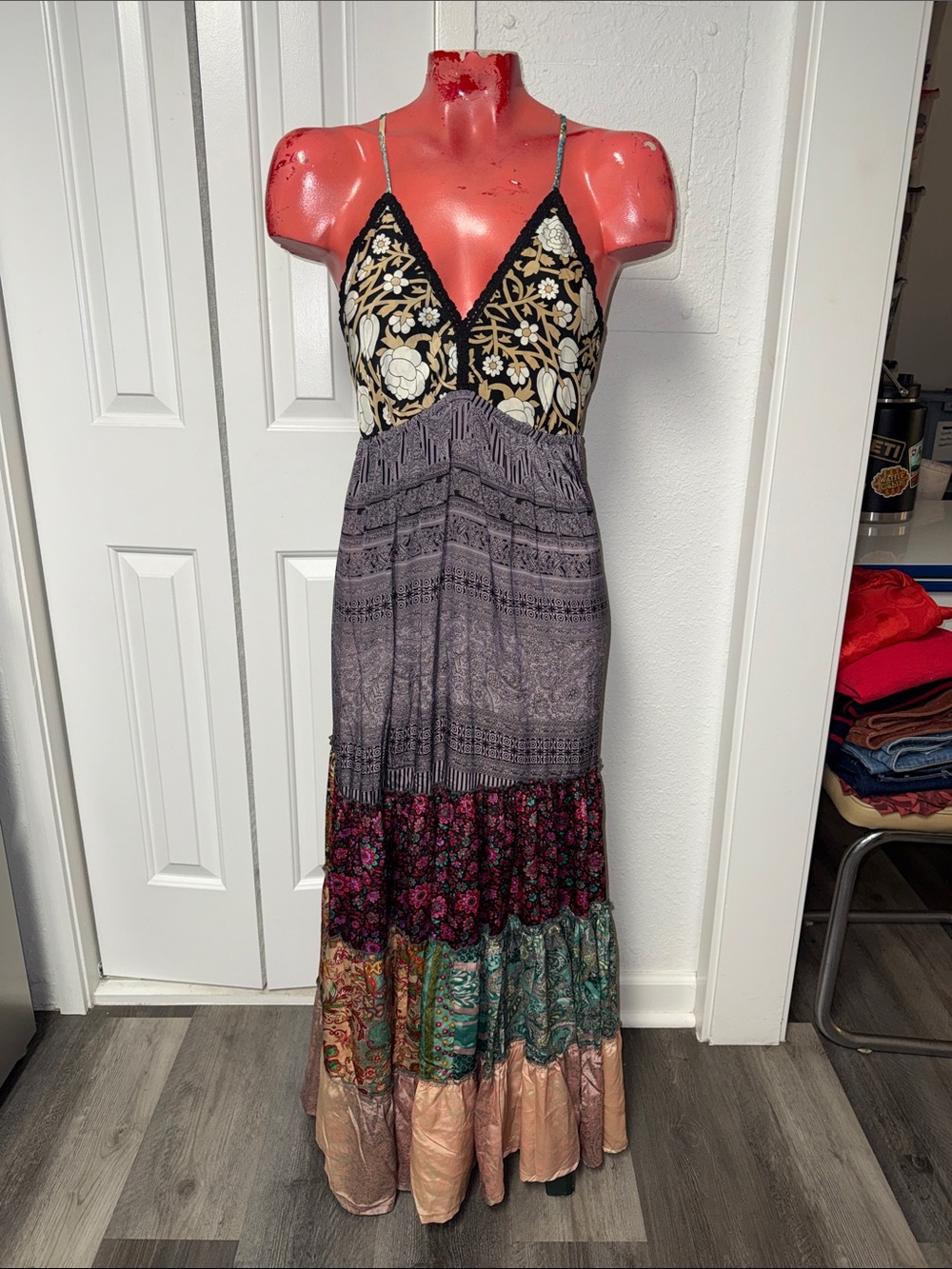 Karma Highway maxi patchwork dress